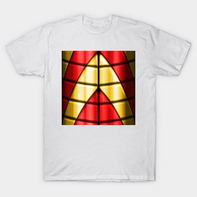 Superheroes - Red and Gold T-Shirt by BonniePhantasm